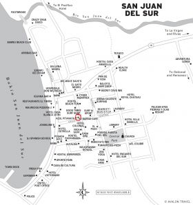 Street map of San Juan del Sur, Nicaragua – Best Places In The World To Retire – International Living